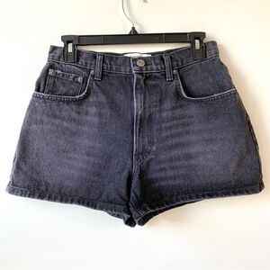Reformation The Vintage Jean Short In Monterey Black 27‎